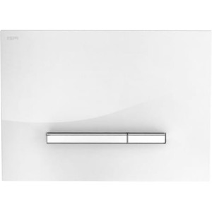 MEPA SIRIUS A 2-ILOŚCIOWY PRZYCISK SPŁUKUJĄCY CHROMOWANY do pełnego zlicowania  421 740