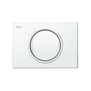 Przycisk spłukujący MEPA ZERO ozdobny 2-ilościowy BIAŁE SZKŁO 421 854